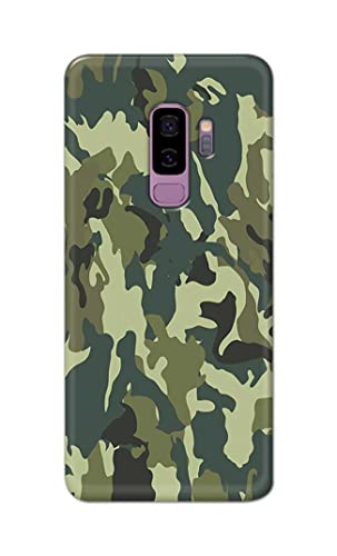 Image of Printed Hard Back Cover Case for Samsung Galaxy S9 Plus | Samsung S9+ Back Cover (Green Army Camouflage) -1803
