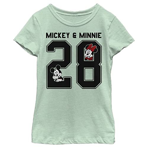 T-shirt Mickey Minnie Collegiate pour fille idéal pour le collège en taille XS