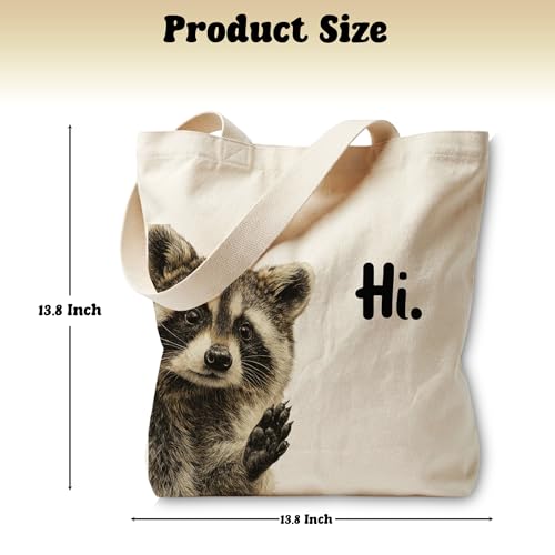 Bolso Tote divertido con bolsillo con cierre para mujer miniatura 4