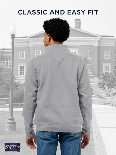 Image of JanSport Unisex Adult NCAA Officially Licensed Rival Long Sleeve Stand-Up Collar Quarter Zip Sweatshirt