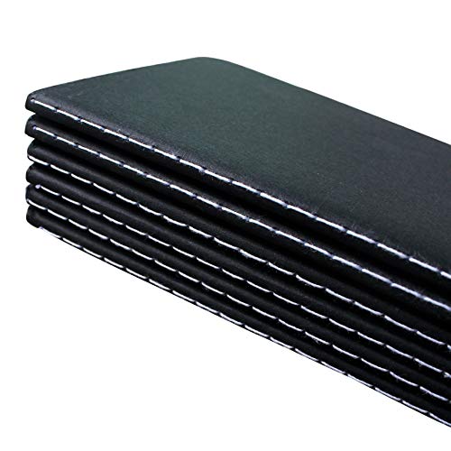 Pocket Notebook Set, 3.5" x 5.5", Softcover & Durable Notepad, 6 Pack - 30 Sheets (60pages) Lined Journals, Small/Mini Size Memo Book (Black),Perfect for Field,Travel, Writing; with Bonus Sticky Note - Thumbnail 3