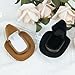 ZORZA 2Pcs Unique Cowboy Hat Jewelry Box - Fashionable Velvet Ring Box for Wedding Ceremony, Engagement - Creative Vintage Display Storage Case (Brown)