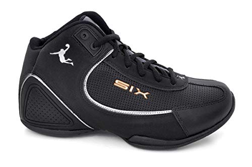 Tênis Masculino Basquete Six Street Original Cano Médio Preto e Cinza 42