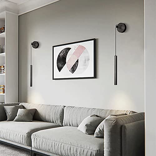 Lámpara de pared moderna para optimizar espacio en dormitorios con mesitas pequeñas 3