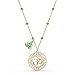Produktbild Swarovski Symbolic Lotus Anhänger, Vergoldete Damenhalskette mit Edlem Medaillon, Kleiner Lotusblume und Funkelnden Swarovski Kristallen