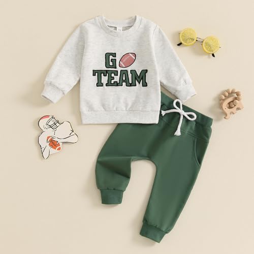 Toddler Boy Fall Winter Outfits Baby Clothes Cute Letter Long Sleeve Sweatshirt Pants Set 6 12 18 24 Months 3T 4T2
