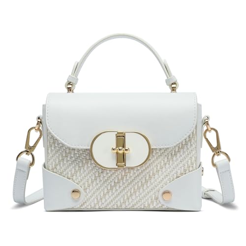 Image of Women's Recycled Leather Top Handle Tote Crossbody Work Bag