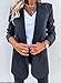Happy Sailed Womens Blazers Formal Open Front Long Sleeve Belted Office Blazers Bussiness Casual Jackets Work Suit with Pockets Black X-Large