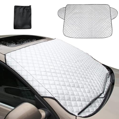 Protector para Parabrisas para Ford Ka+ Active (AB Bj.2018), Funda Plegable Parabrisa Delantero Cubierta de Parabrisas Coche Antihielo y Nieve UV Lluvia