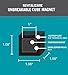Unbreakable Plastic-Coated N52 Neodymium Cube Magnets, Waterproof, 1 x 1 x 1 Inch. 2-Pack. Revitalizaire Strong Permanent NdFeB Rare Earth Magnets Coated with Hard Black Polypropylene