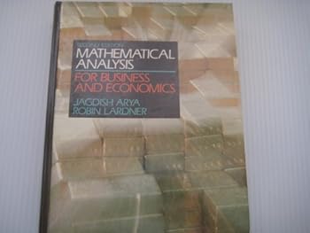 Paperback Mathematical Analysis for Business and Economics Book