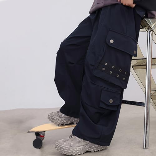 Pantalon cargo garçon coupe ample en coton respirant pour loisirs - 5
