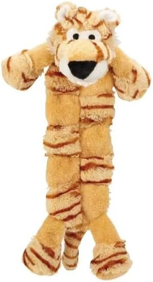 Dog Toys Squeaker Mat Plush Animal Themed Soft Stuffed Tug Play Toss Cuddle Fun (Set of Both 18 Inch Toys)