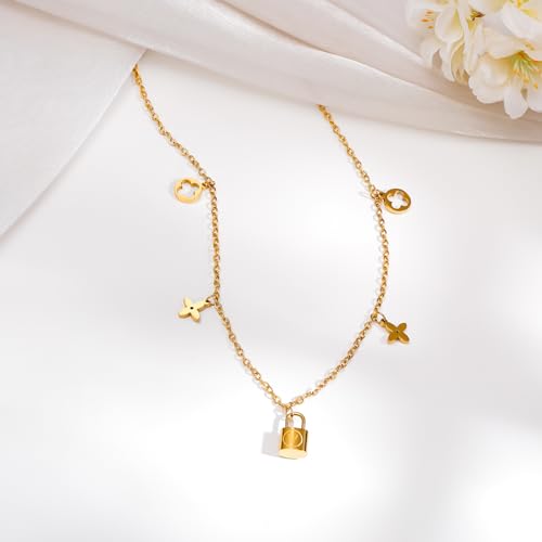 Image of Rubans Demi Fine Stainless Steel Necklace Chain Link Gift for Women & Girls