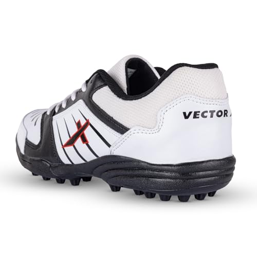 Image of Vector X Striker Cricket Shoes for Men & Boys Synthetic Leather Upper PVC Sole Studs Lace up Closure Lightweight & Durable Sports Shoe Ideal for Turf, Ground & Hard Surfaces