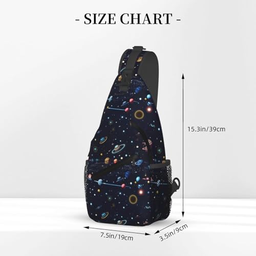 Mochila de bandolera con mapa de constelación miniatura 3