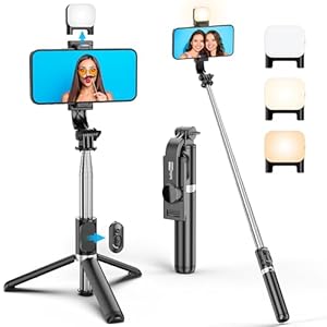 Portable 41 Inch Selfie Stick Phone Tripod with Wireless Remote Extendable Tripod Stand 360 Rotation Compatible with iPhone 14 13 12 11 pro Xs Max Xr X 8 7 6 Plus, Android Samsung Smartphone