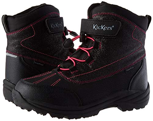 KICKERS Jump WPF, Stivaletto Donna, Nero Rosa