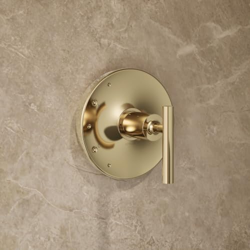 KOHLER TLS14422-4-AF Purist Rite-Temp Shower Trim Kit con manija de palanca sin cabezal de ducha, vibrante oro francés miniatura 3