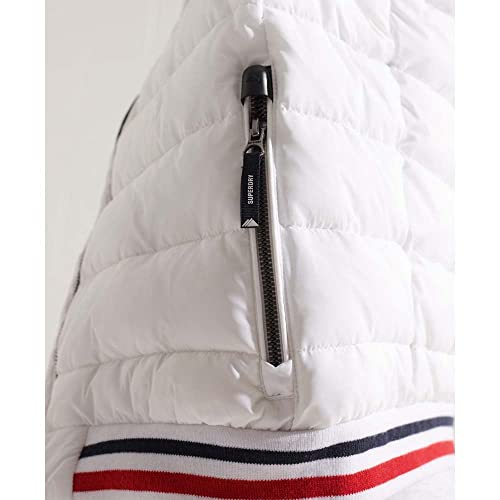 Superdry Fuji Bomber Giacca Donna, Bianco (Optic)