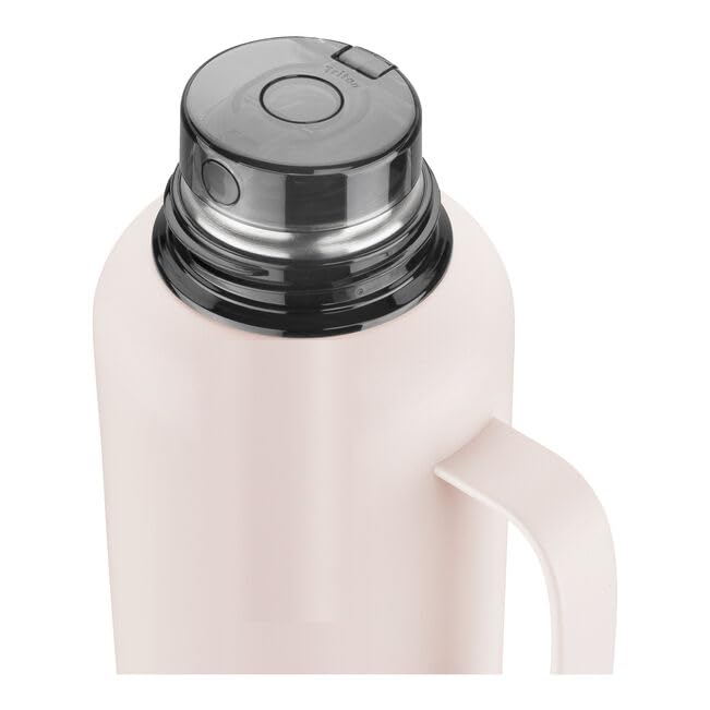 ZWILLING Thermo Plus - Termo (1,2 L, hasta 24 horas, doble pared, acero inoxidable, a prueba de fugas, apto para lavavajillas, base antideslizante, color rosa