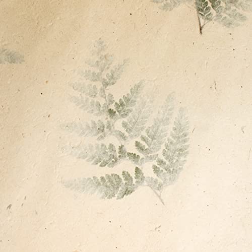 Bodhiartistry Handmade Reusable All Natural Gift Wrapping/Packaging Art & Craft Paper With Green Leaves 5 Sheets 20"X30" #TOP1