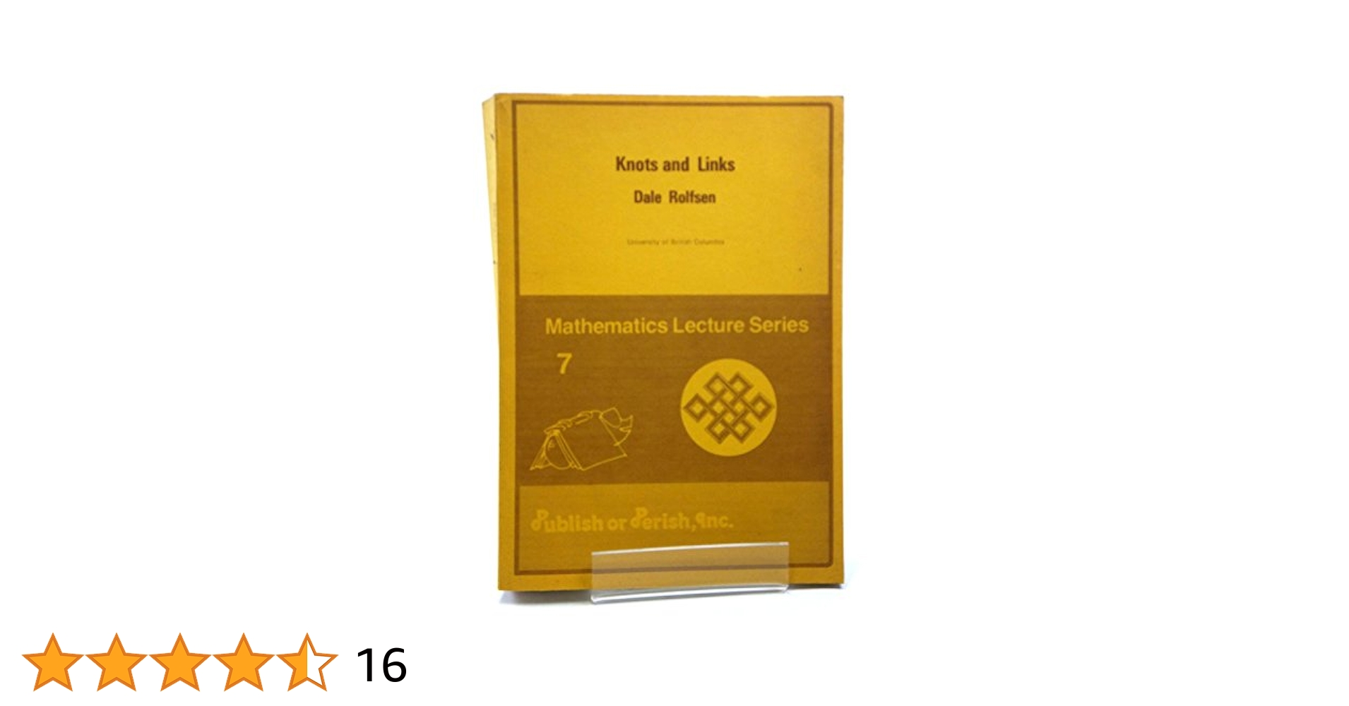 アート・デザイン・音楽 KNOTS AND LINKS DALE ROLESEN Knots and Links (AMS Chelsea Publishing): Dale Rolfsen