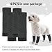 ROZKITCH 4PCS Dog Sleeves for Legs to Prevent Licking, Knitted Solid Pattern Elbow Joint Protectors for Small Dogs Chihuahua, Yorkshire Terrier, Toy Poodle, Pomeranian, Papillon Grey M