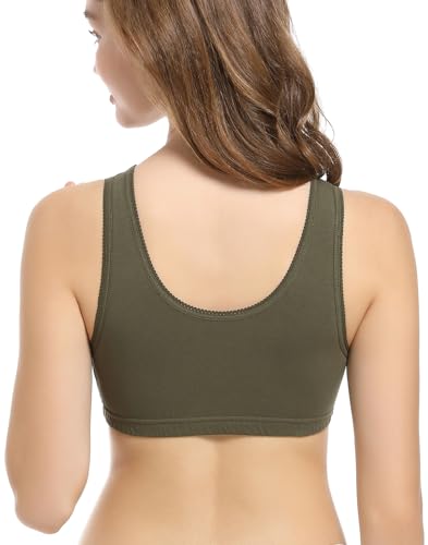 Image of CAKYE 3 Pack Maternity Nursing Sleep Bra Breastfeeding Cotton Bralette
