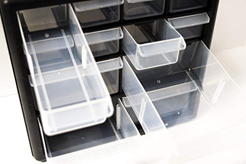 Homak 12-Drawer Parts Organizer, Black, Ha01012001 #TOP5