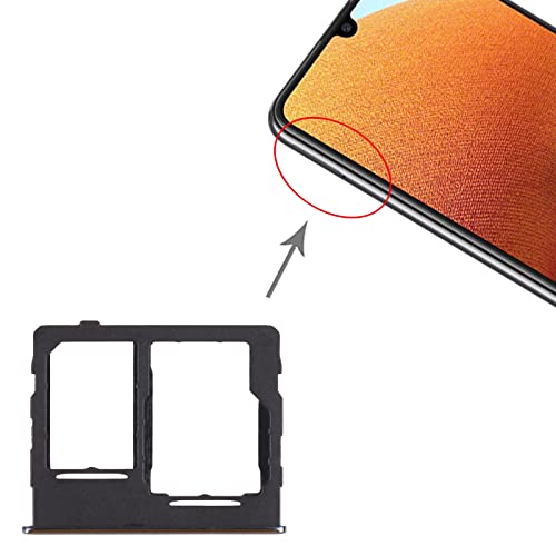 Image of Original SIM Card Tray + SIM Card Tray /Micro SD Card Tray Replacement SIM Tray Holder with Ejector Pin Tool Compatible with Samsung Galaxy A32 5G SM-A326B (Awesome Black)