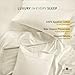 Luxury 100% Egyptian Cotton Queen Sheet Set - 1000 Thread Count - 4 PC Deep Pocket Fitted and Flat Sheets, Soft, Extra Cooling Long Staple Hotel-Quality Bedding with Sateen Weave - Ivory
