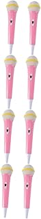ibasenice 8 Pcs Simulation Microphone Toy for Toddler Musical Toy Girl Microphone Karaoke Mics for Children Plastic Toy Microphone Kids Karaoke Prop Interactive Toy Microphone Kids Accessory