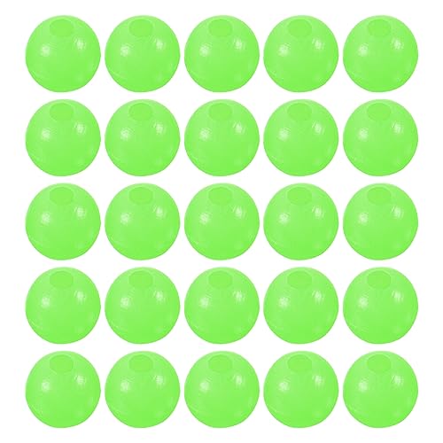M METERXITY 200 Pcs Glow Fishing Beads - Plastic Luminous Round Bait Egg Lure Rigs Apply to Outdoor Tackle Tool (4mm, Green)