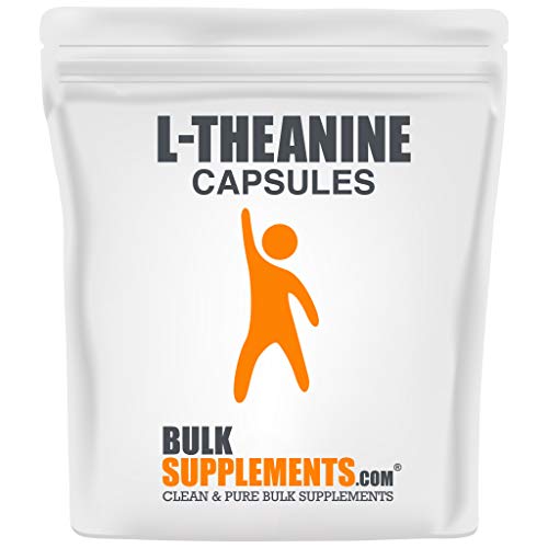 BulkSupplements.com L-Theanine Capsules 500mg - L Theanine Pills - Focus Aid - Amino Acid Nutritional Supplements (100 Gelatin Capsules - 100 Servings)