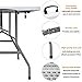 FORUP 6ft Table, Folding Utility Table, Fold-in-Half Portable Plastic Picnic Party Dining Camp Table (White)
