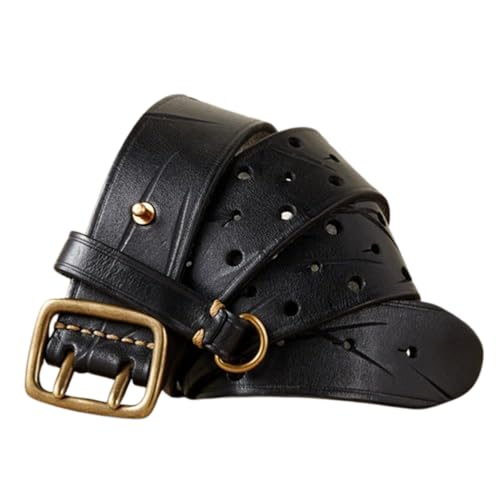 Ceintures à œillets sangle de taille creuse robuste hommes femmes