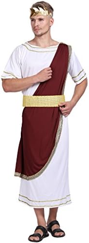 EraSpooky Adult Emperor Of Rome Caesar Costume Mens Toga