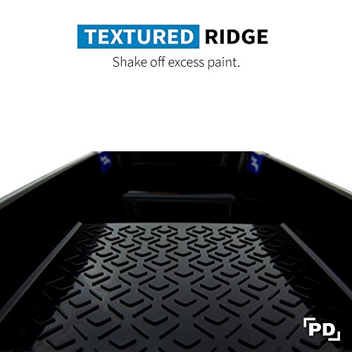 Precision Defined Paint Tray Liner 4-Inch, Paint Trays Set 2-Pack, Paint Roller Trays Built For 4-Inch Roller Brushes, Plastic Paint Trays With Sturdy Legs & Deep Paint Pocket #TOP3