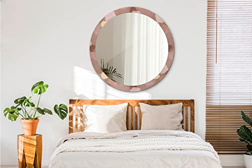 Miroir de maquillage rond grand format pour optimiser la luminosité