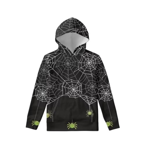 Kids Casual Pullover Hoodies Novelty Long Sleeve Halloween Christmas Hooded Sweatshirt