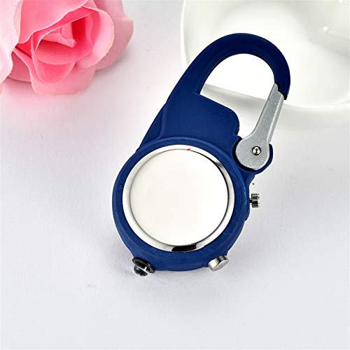 Image of JewelryWe Men Women Clip-on Quartz Watch Backpack Fob Belt Watch Luminous Mini Microlight Pocket Watch for Rock Climbing Doctors Nurses Outdoor Activities for Mother's Day