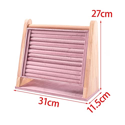 TOOYFUL Bandeja de exibição de anéis Suporte de anel de Ranhura para loja de gavetas de venda