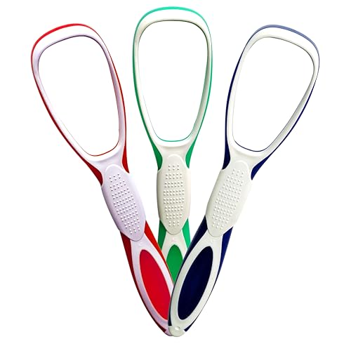 Image of soft Plastic silicon Premium Tongue Cleaner for Fights Bad Breath Oral Health Care Tool, Easy to Use for Adults and KidsTravel Friendly (3)