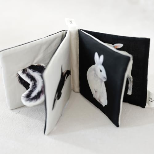 Image of Crinkle Book Made with ORGANIC Cotton: High-Contrast Art for Sensory Play and On-the-Go Fun (Tabitha Paige Children's Book Series)