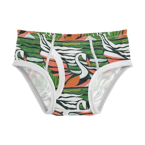 visesunny Boys Potty Training Underwear Abstract Paper Cut Swan Breathe Cotton Briefs Size 2T-8Y for Toddler
