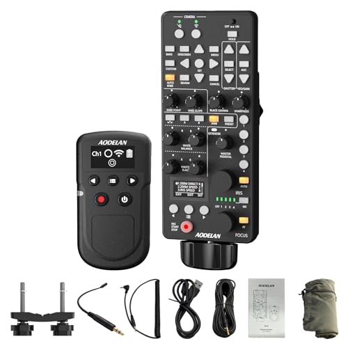 Image of for Canon Camcorder Lanc Zoom Controller - AODELAN Wireless Remote Control with IRIS Focus Zoom ISO OSD ND Adjust for C700, C500II, XF705, XF605,XA75, XA70,HF G70, G60,ME200S-SH;Replace Canon RC-V100