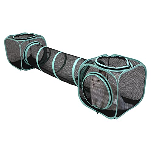 Kitty City Outdoor Catio Furniture and Play Kits for Cats, Two Way Tunnel
