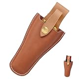 Ledertasche für Gartenschere,Lederscheide Werkzeugholster,Garten Gartenschere Scheide,Werkzeughalter Gürtelhalter,Gartenscheren-holster,Etui Gartenscheren für Abscheren Werkzeug Aufbewahrung,Braun