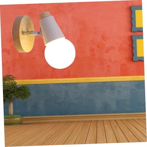 Lámpara de pared E27 en hierro blanco con diseño moderno minimalista para cabecero de cama 5